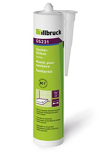 ILLBRUCK 397857 GS231 Sanitär- und Glassilikon 310ml grau von Illbruck