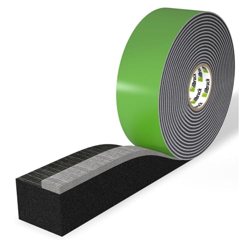 Illbruck TP652 Premium Trioplex Kompriband Fensterband Fensteranschlußband BG1 58mm - 88mm Luftdicht Schlagregendicht Wärmedämmend (72XS (4-9mm) 9 Meter), Anthrazit von Illbruck