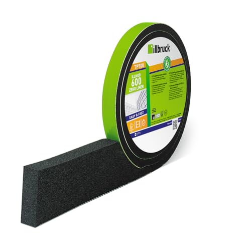 Illbruck TP700 Premium BG1 Fugendichtband Kompriband Quellband Fensterband Dichtband Selbstklebend illmod EcoTech (grau, 30mm/10-18mm 4,5 Meter) von Illbruck