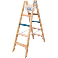 ILLER-LEITER Holz Stufen Stehleiter ERGO Plus 2x8 2108-7 von Iller Leiter