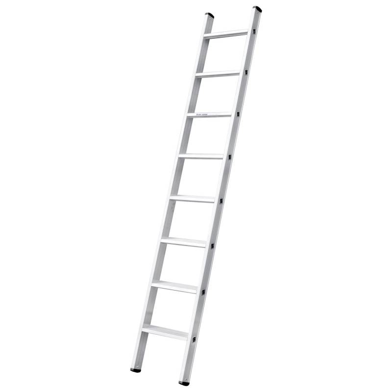 Iller Stufen-Anlegeleiter Alu Ergo Plus ohne Traverse mit 8 Stufen 3,33m AH von Iller Leiter