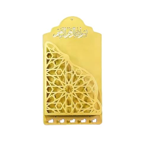 Arabisches Festival Koran Wandregal Bücherhalter mit Schlüsselaufhänger Haken für Islamiker Zuhause und Moschee Wanddekoration von Illkjasfc