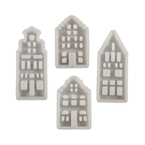 Dekorative Kanalhaus-Silikonform, schöne Hausform, Ornament-Form zum Basteln von Gips, Kanalhaus-Statuetten Dekorative Kanalhaus-Silikonform, schöne Hausform, Ornament-Form zum Basteln von Gips, Kanalhaus-Statuetten von Illkjasfc