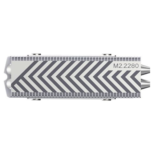 Illkjasfc 2280 HDDs Metall-Kühlkörper, 2280 Solid-State-Disk-Laufwerke, Kühlkörper mit Silikon-Thermo-Pad für Desktop-Heizkörper von Illkjasfc