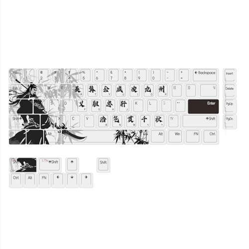 Illkjasfc 75-Tastenkappen-Set, einzigartige chinesische Drei-Königreiche, Kultur-Charecter, Tastenkappen, 5 seitliche Wärme, sublimiert für 60 % 61, 64, 68 Illkjasfc 75-Tastenkappen-Set, einzigartige chinesische Drei-Königreiche, Kultur-Charecter, Tastenkappen, 5 seitliche Wärme, sublimiert für 60 % 61, 64, 68 von Illkjasfc