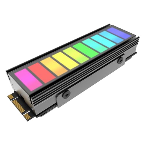 Illkjasfc ARGB Sync Ästhetischer Computer-Heizkörper Einfache Installation, Haltbarkeit, Metallkonstruktion, 2280 Kühlkörper von Illkjasfc