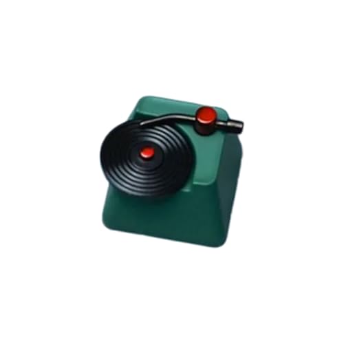 Illkjasfc Dekorative 3D-Tastenkappe aus Edelstahl, Schallplatten-Tastaturen, zum Personalisieren mechanischer Tastaturen Illkjasfc Dekorative 3D-Tastenkappe aus Edelstahl, Schallplatten-Tastaturen, zum Personalisieren mechanischer Tastaturen von Illkjasfc