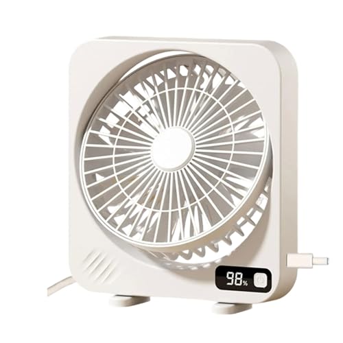 Illkjasfc Energieeffizienter Schreibtisch-Kühlventilator mit wiederaufladbarem Akku, 360 Grad oszillierender Ventilator für Büro, Schlafsaal oder Camping, Studentenwohnheim Illkjasfc Energieeffizienter Schreibtisch-Kühlventilator mit wiederaufladbarem Akku, 360 Grad oszillierender Ventilator für Büro, Schlafsaal oder Camping, Studentenwohnheim von Illkjasfc