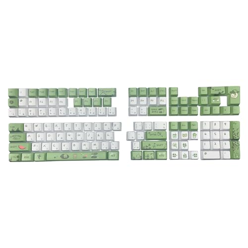 Illkjasfc Ergonomische OEM-Tastenkappen, japanische Tastenkappen für 61/64/75/87/98/104/108 Tastatur-Enthusiasten, Tastenkappen für verbessertes Tippen Illkjasfc Ergonomische OEM-Tastenkappen, japanische Tastenkappen für 61/64/75/87/98/104/108 Tastatur-Enthusiasten, Tastenkappen für verbessertes Tippen von Illkjasfc
