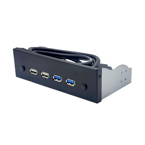Illkjasfc USB 2.0 Frontplatten Hub 5 25 Zoll ROM Laufwerksschacht Für Desktop ROM Laufwerksschacht von Illkjasfc