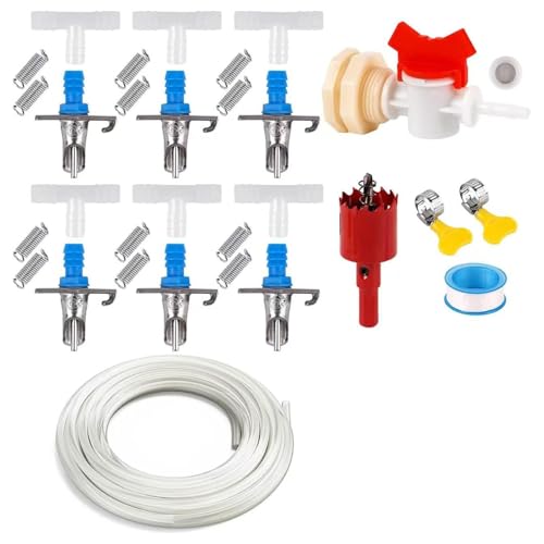 Kleintier-Trinkwassersysteme, auslaufsicheres Design, einfache Installation, Kaninchenstall, Bewässerungs-Kits, Käfigzubehör, Haustier-Bewässerung, für Kaninchen, Frettchen, Meerschweinchen von Illkjasfc