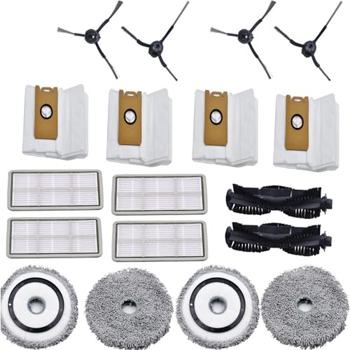 Praktische Staubsauger Filter Kehrroboter Seitenbürste Wischtuch Ersatzbeutel Hauptbürste geeignet für Staubsauger Ersatzfilter und Wischmopp Set Praktische Staubsauger Filter Kehrroboter Seitenbürste Wischtuch Ersatzbeutel Hauptbürste geeignet für Staubsauger Ersatzfilter und Wischmopp Set von Illkjasfc