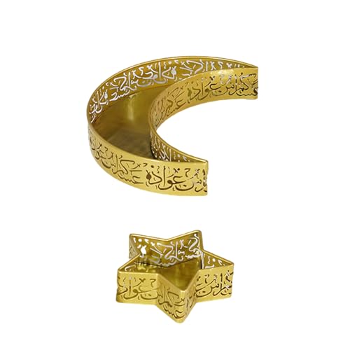 Set mit 2 eleganten Obsttabletts mit Halbmonden und Schlössern für Ramadans-Feier von Illkjasfc