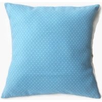 Himmelblauer Dekorativer 16x16 Kissenbezug Mit Diamant Und Pin Dot Design von IllusionCreations
