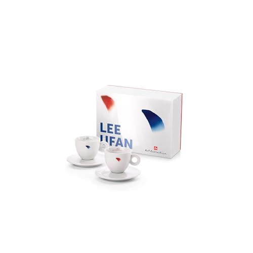 illy Art Collection 24729 Lee Ufan 2 nummerierte Espressotassen, signiert von Illy