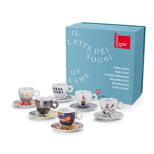 illy Art Collection 6er Set Cappuccino Biennale 2022 Nuemrate und Firmate von Illy