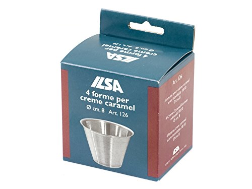 Ilsa Formen für Crème Caramel, Edelstahl, 8 cm, 4 Stück von Ilsa