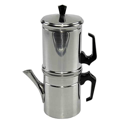 Ilsa Napoletana Kaffeemaschine, Aluminium, Silber, für 6 Tassen von Ilsa