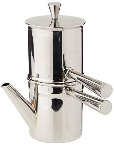 Ilsa Napoletana Kaffeemaschine, Edelstahl, Silber, für 1-2 Tassen von Ilsa