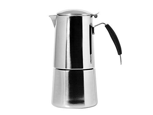 Ilsa Omnia Kaffeemaschine Espresso, Induktionsboden, Edelstahl, Silber, für 4 Tassen von Ilsa
