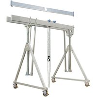 SCHILLING Alu-Portalkran mit teilbarem Doppelträger, verfahrbar, Einhängepunkt 2.562-3.412 mm, Länge 6.000 mm, TK 1.000 kg SCHILLING Alu-Portalkran mit teilbarem Doppelträger, verfahrbar, Einhängepunkt 2.562-3.412 mm, Länge 6.000 mm, TK 1.000 kg von SCHILLING
