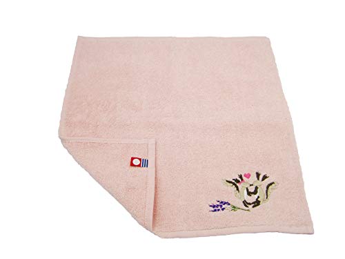Imabari Towel Ezo-risu Monogatari Handtuch Taschentuch Handtuch 26,9 x 25,4 cm – Made in Japan (Sakura Pink) von Imabari towel