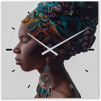 ImageLand Wanduhr Schönheit mit Turban 60 x 60 cm von ImageLand