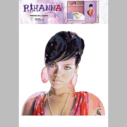 Imagicom Rihanna Wandsticker, PVC, Mehrfarbig, 42.5x30.5 von Imagicom