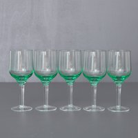 5 Seafoam Grüne Schnapsgläser, Vintage High Stem Shot Glasse, Limoncello Gläser 5 Seafoam Grüne Schnapsgläser, Vintage High Stem Shot Glasse, Limoncello Gläser von Imaginaarium