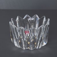 Orrefors "Fleur" Kristallschale, Entworfen Von Jan Johansson, Skandinavisch Vintage von Imaginaarium