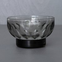 Rauchglas Bonbon Schüssel, Vintage Glassware von Imaginaarium