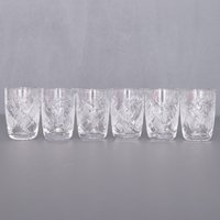 Vintage Kristall Schnapsgläser. Reliefmuster Gläser Für Aperitif, Spirituosen Und Digestives. 1960Er Jahre Barzubehör von Imaginaarium