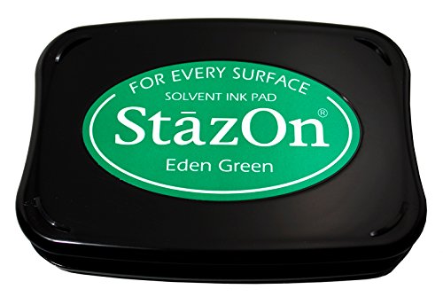 Imagine Crafts StazOn Solvent Ink Pad-Eden Green von Tsukineko