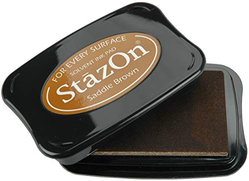 Imagine Crafts StazOn Solvent Ink Pad-Saddle Brown von Tsukineko