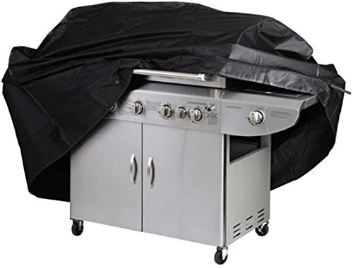 Grill Abdeckhaube, Grillabdeckung Wasserdicht BBQ Cover Schutzhuelle Haube Grill Abdeckplane Gasgrill-Abdeckung Schwarz (170x61x117cm) von Yontree