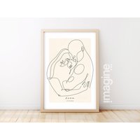 Anpassbares Familienplakat Mama Papa Baby - Muttertag Vater Geburt von ImagineAffiche