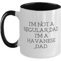 Inspirierende Havaneser Hundegeschenke, Ich Bin Kein Regulärer Vater. Ich Ein Dad., Gag Two Tone 11 Unzen Tasse Für Tierliebhaber Von Freunden von ImaginePlus