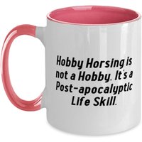 Lustige Hobby-Horsing Zweifarbige 11 Unzen Tasse, Ist Kein Hobby. It's A Post., Geschenke Für Männer Frauen, Geschenk Von, Tasse Hobbypferde von ImaginePlus