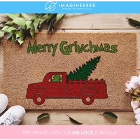 Fröhliche Grinchmas - Die Grinch Fußmatte Lustige Weihnachts Fandom Weihnachtsmatte von Imagineered