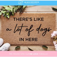 Personalisierte Fußmatte - Haustier Lustige Hunde Familiengeschenk Hundeliebhaber Geschenk von Imagineered