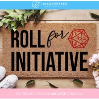 Rolle Für Türmatte - Dungeons & Dragons W20 Individuelle Fußmatten Dungeon Master Geschenke Für Ihn von Imagineered