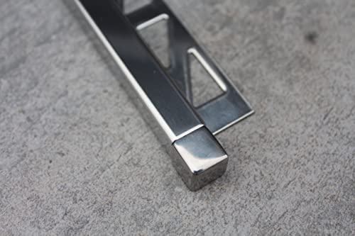 10x Edelstahlschiene Quadratprofil glänzend Fliesenschiene L250cm V2A (Eckstück 8mm) von Imartex