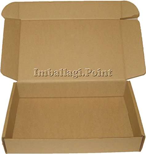 Flache Faltschachteln/Verpackungsmaterial, 10 Stück, 43 x 31 x 5 cm von Imballaggi.Point