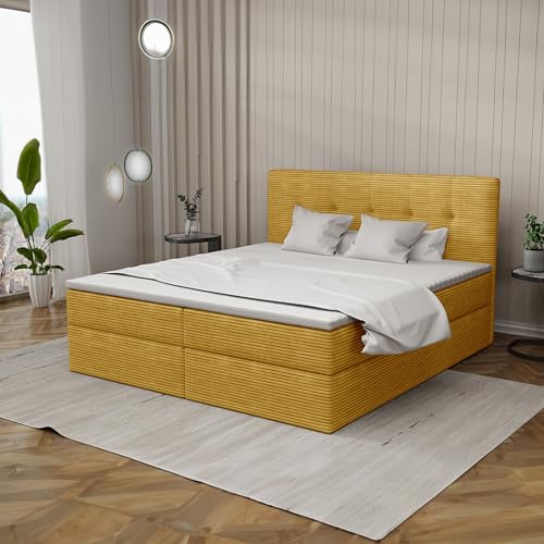Imebel Boxspringbett 180x200 mit Bettkasten - Bett mit Matratze und 2 Bettkästen - Schlafzimmerbett mit Topper - Bequemes und Elegantes Doppelbett für das Schlafzimmer Imebel Boxspringbett 180x200 mit Bettkasten - Bett mit Matratze und 2 Bettkästen - Schlafzimmerbett mit Topper - Bequemes und Elegantes Doppelbett für das Schlafzimmer von Imebel