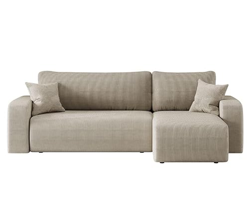 Imebel Ecksofa – Ecksofa mit Schlaffunktion – Couch mit Schlaffunktion – Schlafsofa L Form – Eckgarnitur Wohnzimmer – Schlafsofa mit Bettkasten – Schlafcouch – Bettsofa von Imebel