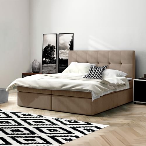 Imebel Holly Boxspringbett 160x200 cm mit 2 Bettkästen und Topper – Bett mit Matratze - Samt Velours, Hochwertig, Individuell anpassbar Imebel Holly Boxspringbett 160x200 cm mit 2 Bettkästen und Topper – Bett mit Matratze - Samt Velours, Hochwertig, Individuell anpassbar von Imebel