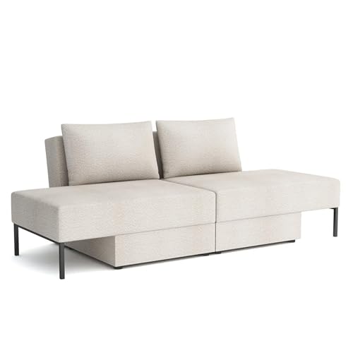 Multifunktionales Sofa Tommy 7in1 - Modulares Schlafsofa - Bett für Zwei Personen - Modernes Ecksofa - Komfortables Sofa mit Schlaffunktion - Modulares Wohnzimmer Möbel - 200 x 143 x 87 cm von Imebel