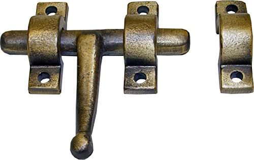 IMEX EL ZORRO 76818 76818-Riegel Messing rustikal 60 mm, Bronze von EL ZORRO