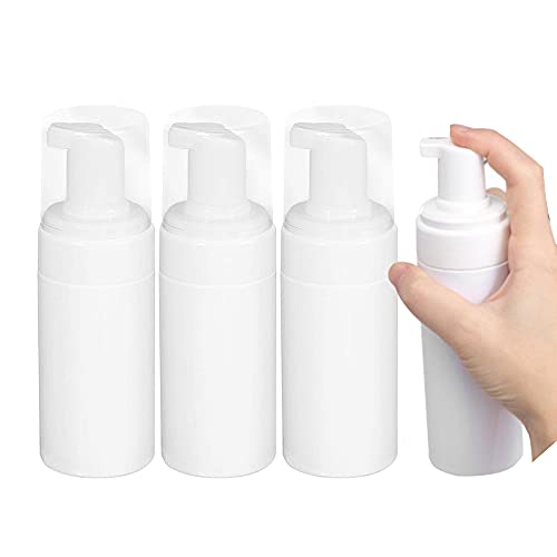 100 ml schäumende Seifenspenderflaschen, weiße leere Schaumflasche, Mousse-Flüssigkeitsbehälter für Reisen, Badezimmer, Küche, Spüle, Arbeitsplatte (4 Stück) von Imirootree