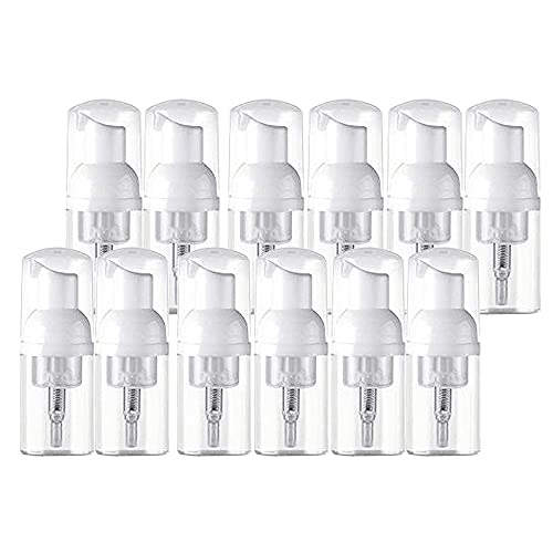 30 ml Leere Schaumpumpen-Flasche, transparenter Seifenspender, nachfüllbarer Seifenspender, Flüssigschaumspender für Kosmetikreinigung, 12 Stück von Imirootree